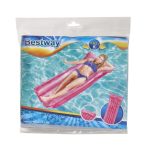 Inflatable water mattress pink color