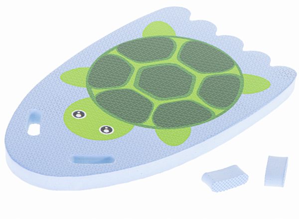 Swimming instruction board for swimming pool turtle