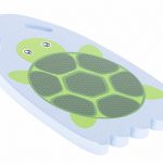 Swimming instruction board for swimming pool turtle