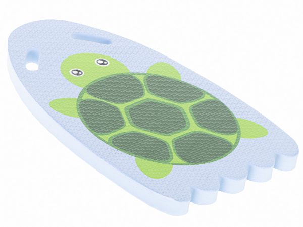 Swimming instruction board for swimming pool turtle