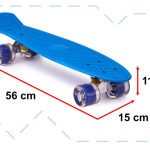 Skateboard LED wheels blue