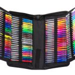 Coloured gel pens in case 120pcs.
