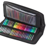 Coloured gel pens in case 120pcs.
