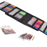 Coloured gel pens in case 120pcs.