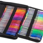 Coloured gel pens in case 120pcs.