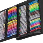 Coloured gel pens in case 120pcs.