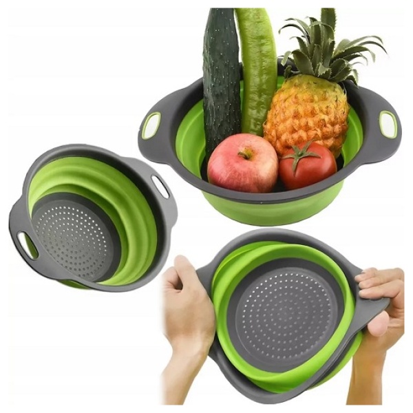 Silikoninis sulankstomas sietelis 24cm