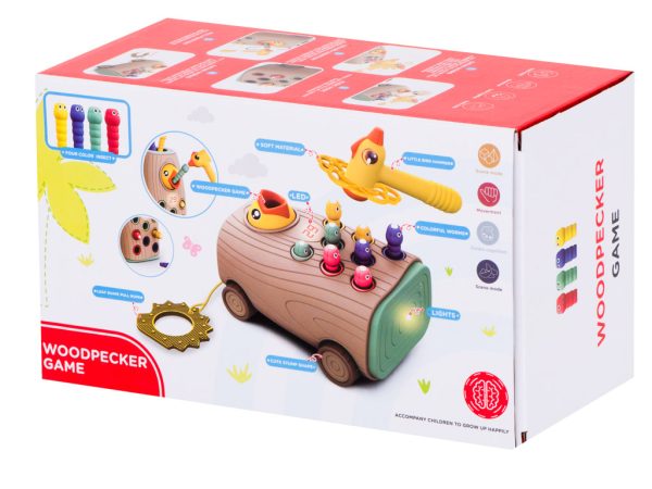 Magnetic game feed the bird on wheels