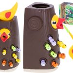 Magnetic game feed the bird catch the worm