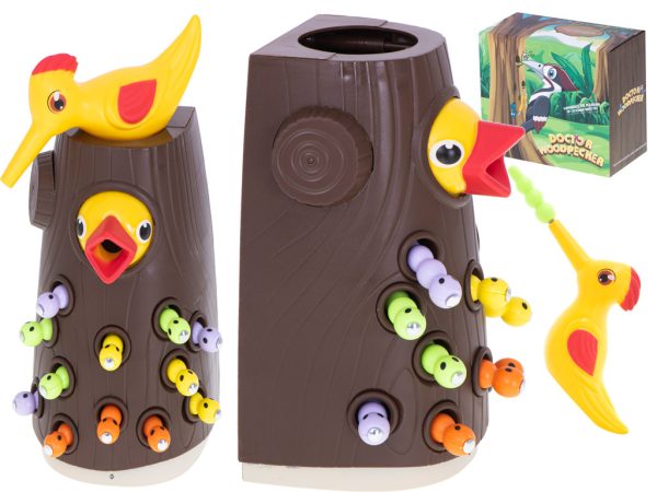 Magnetic game feed the bird catch the worm