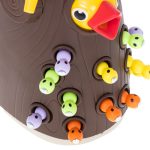 Magnetic game feed the bird catch the worm