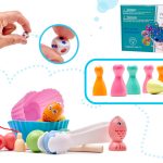 Family game fish caterpillar fishing montessori