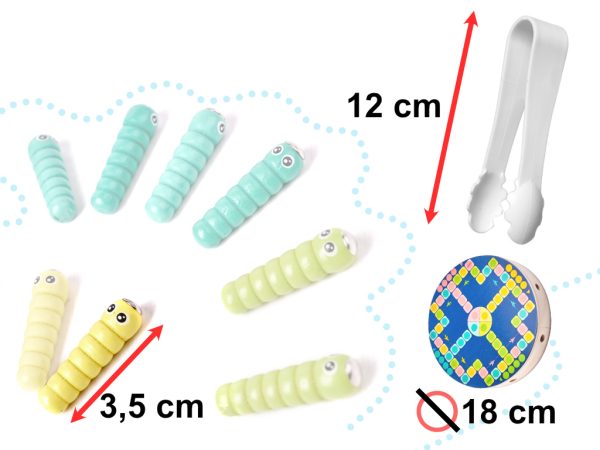 Family game fish caterpillar fishing montessori