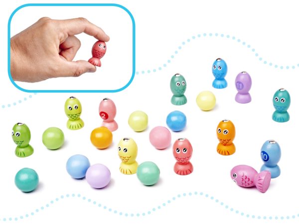 Family game fish caterpillar fishing montessori