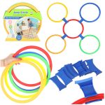 Classroom game coloured hoops 10 wheels and connectors