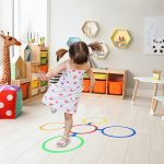 Classroom game coloured hoops 10 wheels and connectors
