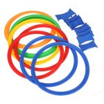 Classroom game coloured hoops 10 wheels and connectors