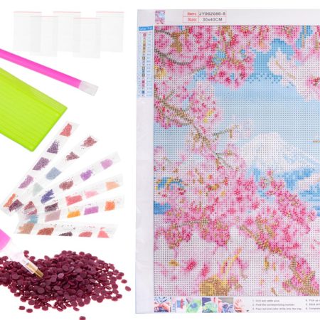 Diamond embroidery mosaic set 5D CHERRY BLOSSOM skinstars.lt