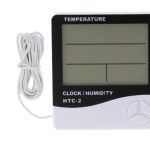 Hygrometer Thermometer Humidity Clock HTC-2
