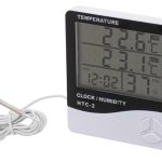 Hygrometer Thermometer Humidity Clock HTC-2