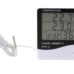 Hygrometer Thermometer Humidity Clock HTC-2