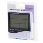 Hygrometer Thermometer Humidity Clock HTC-2