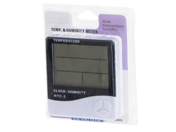 Hygrometer Thermometer Humidity Clock HTC-2