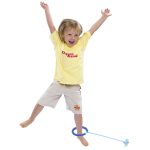 Hula hop leg jumping ball glowing led blue
