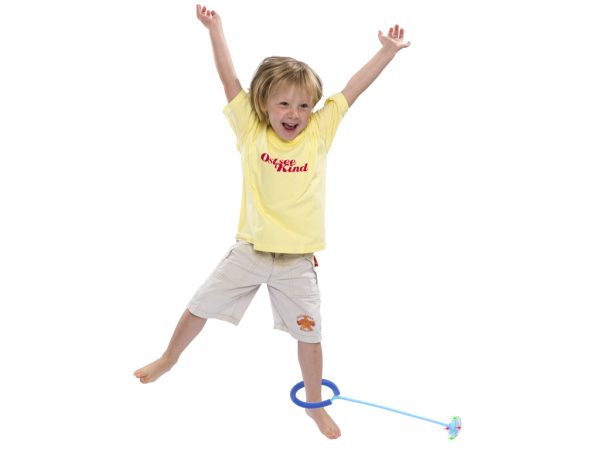 Hula hop leg jumping ball glowing led blue