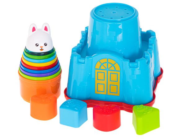 Bunny castle cups tower pyramid sorter