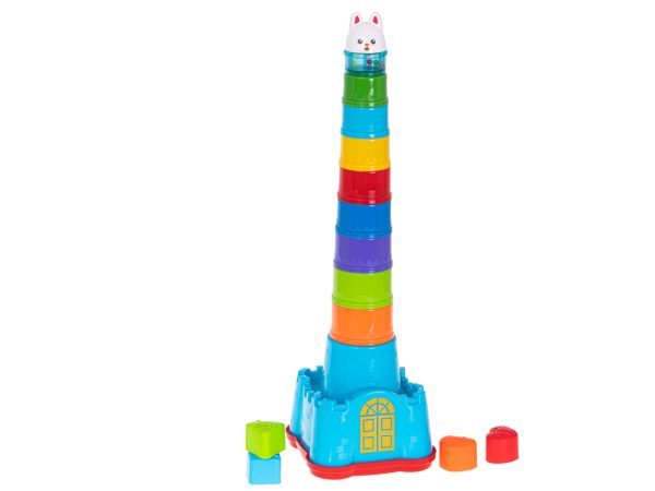 Bunny castle cups tower pyramid sorter