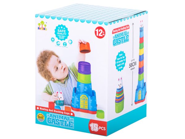 Bunny castle cups tower pyramid sorter