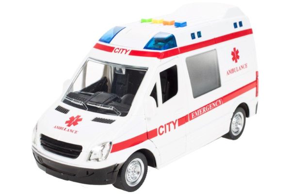 Greitosios pagalbos automobilis su garso efektais