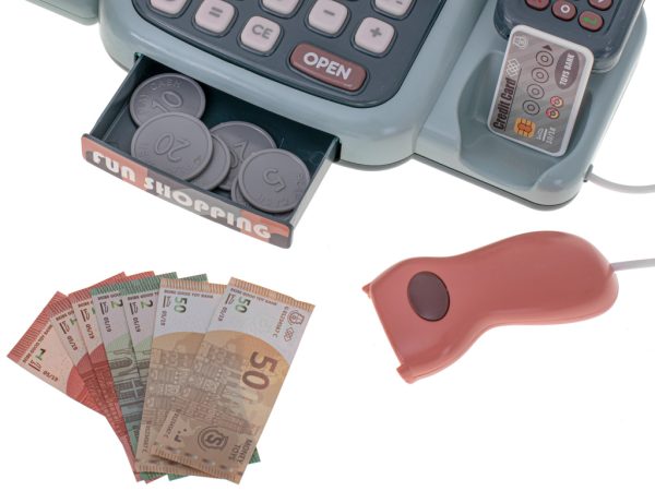 Cash register shopping basket terminal