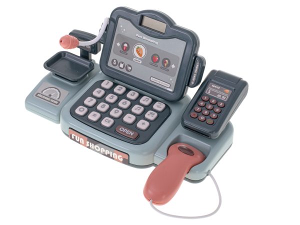 Cash register shopping basket terminal