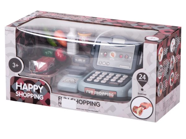 Cash register shopping basket terminal