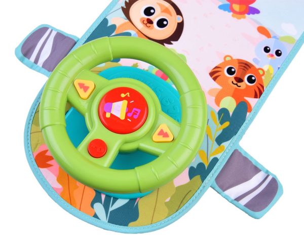 Interactive steering wheel for the car melodies HOLA