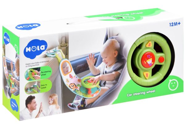 Interactive steering wheel for the car melodies HOLA