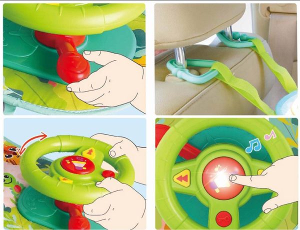 Interactive steering wheel for the car melodies HOLA