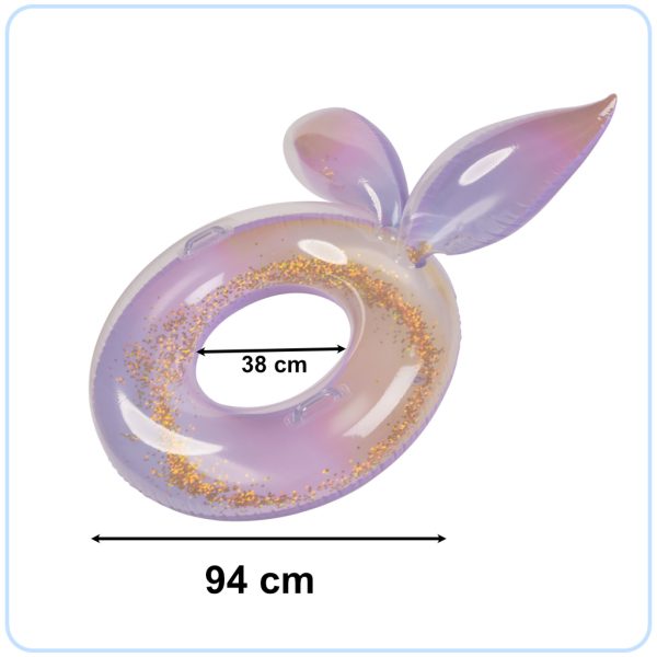 Inflatable wheel with glitter XXL