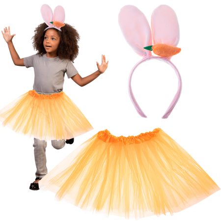 Bunny costume skirt headband carrot