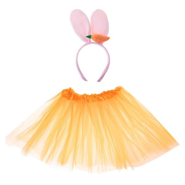 Bunny costume skirt headband carrot