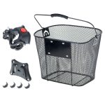 Bicycle basket front metal