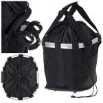 Front basket bicycle basket folding cover click black