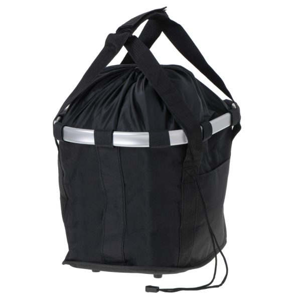 Front basket bicycle basket folding cover click black