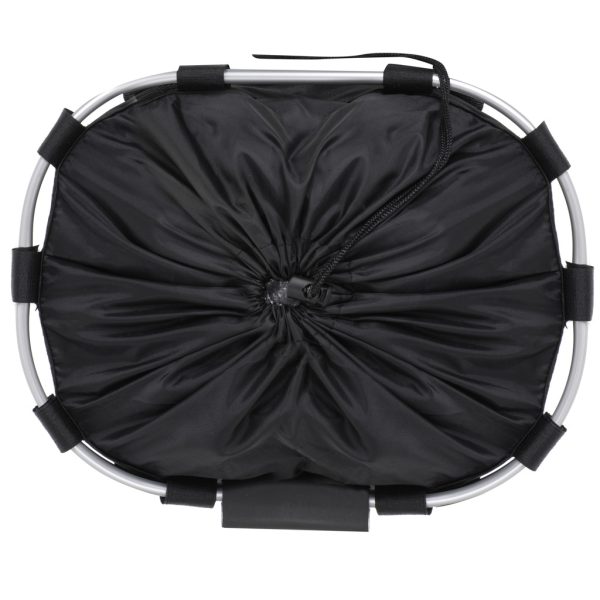 Front basket bicycle basket folding cover click black