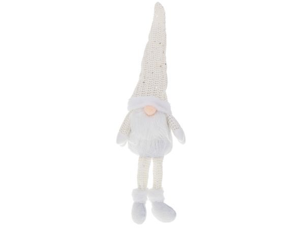 Christmas gnome with beard white 47cm