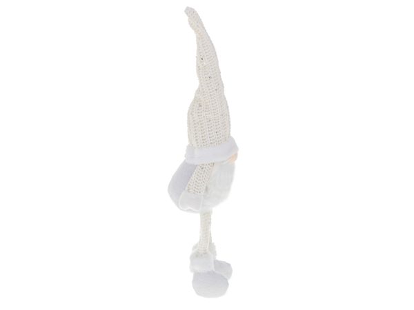 Christmas gnome with beard white 47cm
