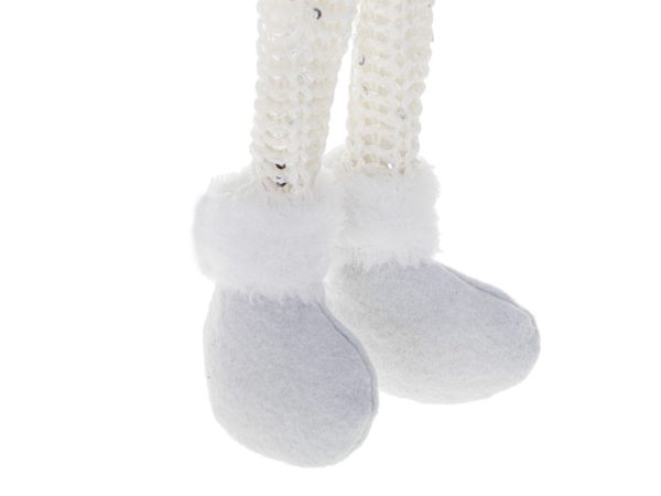 Christmas gnome with beard white 47cm
