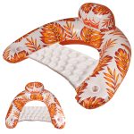 Swimming Chair Water Lounger, orange color at e-shop skinstars.lt